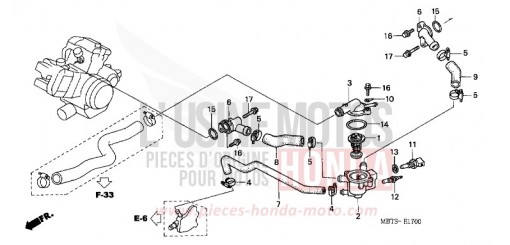 TUYAU D'EAU XL1000VA6 de 2006
